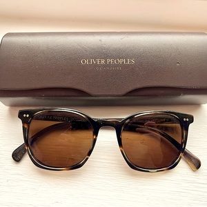 Oliver Peoples LA Coen Sunglasses with Custom Brown Polarised Lenses.
